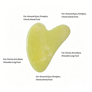 Piedra Gua Sha de <span class=keywords><strong>Jade</strong></span> Xiuyan en Forma de Corazón, Terapia TCM, Drenaje Linfático, Masajeador Facial Antiarrugas, Tabla de Belleza Gua Sha para Salón, Hogar y <span class=keywords><strong>Spa</strong></span> - Product Image 5