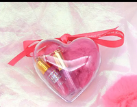 Ensemble de gloss à lèvres en forme de cœur, maquillage de la Saint-Valentin, rouge à lèvres vide de haute qualité, porte-clés rose amour avec prix d'usine