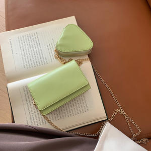 Mini bolso bandolera con cadena para mujer, con hebilla magnética, color sólido, tamaño pequeño para uso en verano - Product Image 2