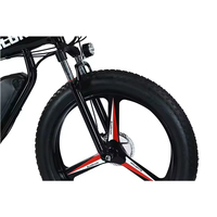 Vélo électrique tout-terrain 26 pouces 45 km/h 48V 1000W avec pneus larges 40-50 km Moto électrique