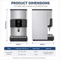 Machine à glaçons de type table commerciale, qualité alimentaire, 220 kg, 24 h, dégivrage électronique, contrôle numérique de la température