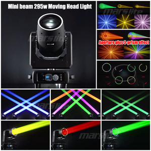 Mini Testa Mobile Beam 14R 295W con Effetto Anello per DJ Discoteca e Palco, Mini Testa Mobile Beam 295W per Concerti, Lyre Beam 295 a 3 Prismi - Product Image 2