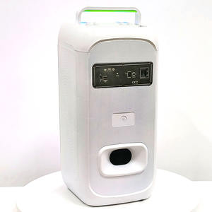 مكبر صوت كاريوكي مزدوج 6.5 بوصة للحفلات، سماعات هاي فاي محمولة بيضاء، مضخم صوت موسيقي للحفلات - Product Image 3