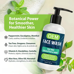 Nettoyant <span class=keywords><strong>visage</strong></span> doux OEM pour hommes et femmes, nettoyant facial hydratant pour l'<span class=keywords><strong>eczéma</strong></span>, le psoriasis et les peaux sensibles - Product Image 2
