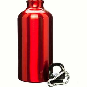 Branded Reusable Lightweight 500ml BPA-Free Aluminum Sporty Travel Camping Water Bottle with <b>Twist</b> Cap and Buckle - Product Image 3