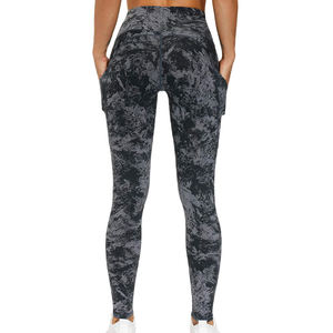 Pantalones de Yoga de cintura alta para mujer, la mejor ropa de gimnasio de Spandex con estampado sólido, talla XL para entrenamiento de invierno - Product Image 4
