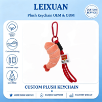 Porte-clés en peluche crevette rose mignonne, pendentif crevette douce et moelleuse, avec mousqueton rouge et cordon, breloque de sac, décoration de sac à dos, cadeau