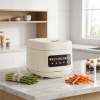 Cuisinière à riz intelligente de grande capacité 5L, multifonctionnelle, avec cuve antiadhésive et fonction de programmation.