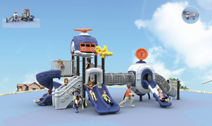 Tobogán Modular de Plástico Resistente para Patio de Recreo con Componentes Metálicos de LLDPE y PE para Escuelas, Parques y Instalaciones Municipales - Product Image 4