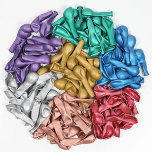 Ballons chromés de 5 pouces en gros, or et argent, 1,1 g, 100 pièces, ballons métalliques pour décorations de fête d'anniversaire et de mariage - Product Image 1