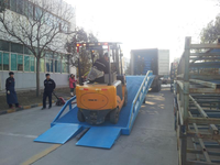 8T 10T rampe de chargement de fret pont d'embarquement mobile conteneur terminal niveleur camion/chariot élévateur quai rampe de déchargement