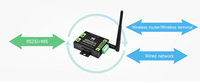 Waveshare RS232 485 ke WIFI POE ETH B -SKU-25223, Server Serial Kelas Industri RS232/485 ke WiFi dan Ethernet