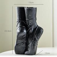 Céramique Art Nordique Vase Ballet Chaussures Danseur Sculpture Fleur Vase Chambre Arrangement De Fleurs Artisanat Décoration De La Maison Vases