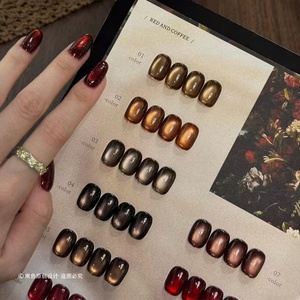 Factory Customized Wholesale New cat Eye <b>Nail</b> Polish <b>Set</b> 10 Color Small Series Environmental protection Tasteless Plant <b>Nail</b> <b>Gel</b> - Product Image 6