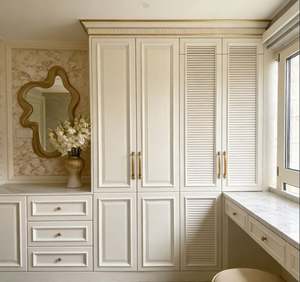 Wholesale Custom Walk in Closet Design Luxury Wooden <b>Wardrobe</b> with Adjustable Shelves <b>Drawers</b> <b>Wardrobes</b> Bedroom Closet - Product Image 1