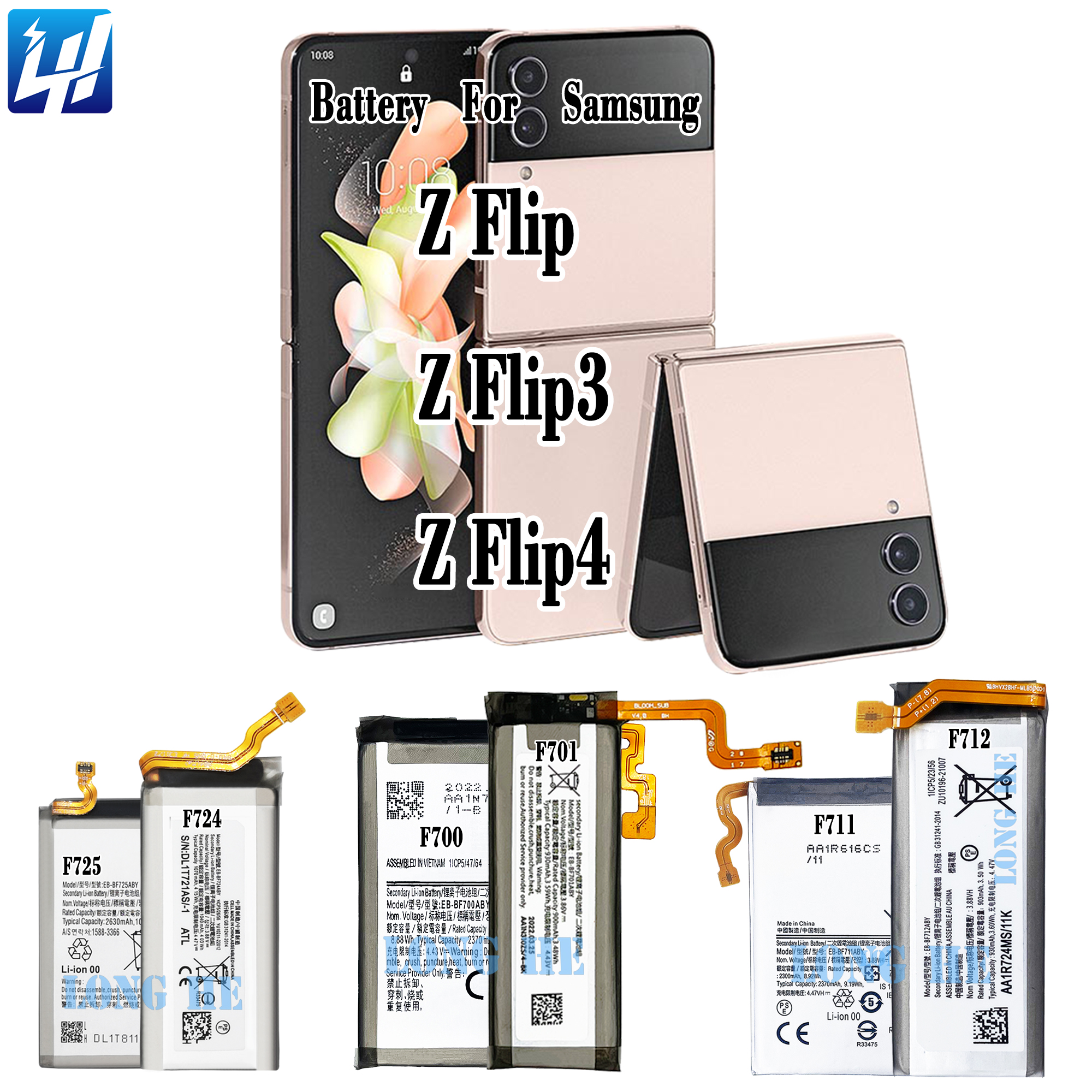 Li-Ion Akku Haupt EB-BF711ABY für Samsung Galaxy Z Flip 3 5G SM-F711B