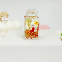 Porte-clés Maneki-Neko Anime en acrylique avec impression UV, paillettes flottantes liquides, breloque personnalisable, couleur créative, mode