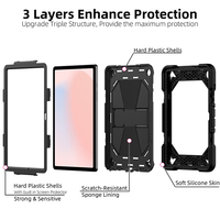 Étui antichoc pour tablette Samsung Galaxy Tab A11 PLUS/A9 PLUS 11 pouces, housse anti-chute avec bandoulière et support, film intégré