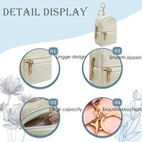 Ide Produk Baru 2024 Model Mini Murah Action 2 Resleting Poliester Tas Ransel Gantungan Kunci Mainan Anak Kantong Lipstik Jahit