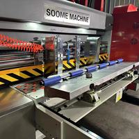 Soome Carton Boîte Faisant La Machine Automatique Carton Ondulé Carton Boîte Flexo Die Cutter/Machine D'impression/Carton Slotter