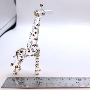 Estatua de jirafa artística de cristal de Murano pintada a mano, figura de animal, decoración artesanal para el hogar - Product Image 3