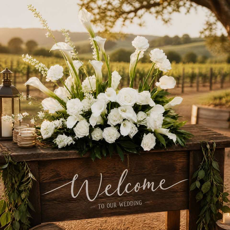 Handmade Silk White Calla Lily Rose Flower Centerpiece Artificial ...