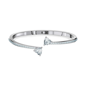 <strong>Swarovski</strong> Mesmera Collection Gold <strong>Bangle</strong> Heart White - Product Image 1