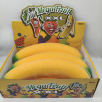 Jouets Squishies Banane Cadeau Doux à Presser Mini Jouets Anti-Stress à Remontée Lente Jouets Sensoriels en PU Vente en Gros