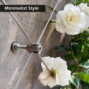 <span class=keywords><strong>Serre</strong></span>-câbles en acier inoxydable 316 pour plantes grimpantes d'extérieur et grille en rotin - Product Image 4