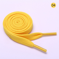 Lacets plats double couche de haute qualité 10 mm pour baskets, lacets de remplacement colorés