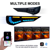Feux arrière modifiés pour Nissan Sylphy Sentra B18 2019-2022, avec clignotants LED dynamiques RGB, contrôle par application