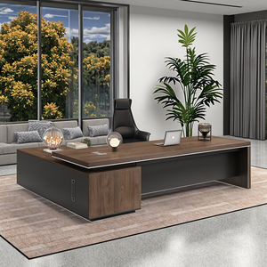 <span class=keywords><strong>Escritorio</strong></span> Ejecutivo Moderno <span class=keywords><strong>Extensible</strong></span> de <span class=keywords><strong>Madera</strong></span> Ecológica con Almacenamiento para Uso en el Hogar y la Villa, Diseño Elegante - Product Image 5