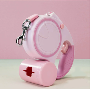 Correa retráctil luminosa automática para perros, patrón sólido con cintas de moda para gatos y perros pequeños y medianos - Product Image 6