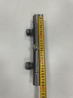 Sistema de Ducha Contemporáneo de Latón Cepillado con Barra Deslizante de un Solo Grifo, Patrones de Rociado de Lluvia Suave y Masaje, Temperatura Constante