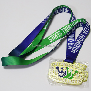Kofei <strong>Cheap</strong> Design Your Own Logo Zinc Alloy 3D Gold Award Football Basketball Running Custom Metal Sport <strong>Medal</strong> With Ribbon - Product Image 4