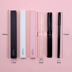 Crayon pour les yeux et les lèvres 2 en 1 avec logo personnalisé, tube noir, brillant <span class=keywords><strong>vert</strong></span> brun mat, crayon pour les yeux coloré, crayon pour les yeux imperméable - Product Image 4