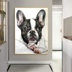 Kits de pintura de diamantes de animales 5D DIY pintura de diamante cuadrado/redondo colorido <span class=keywords><strong>Bulldog</strong></span> <span class=keywords><strong>francés</strong></span> perro decoración de pared del hogar regalos de arte - Product Image 2