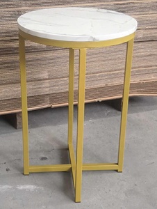 Đồ Nội Thất Phòng Khách Sofa <span class=keywords><strong>Couch</strong></span> End Bảng <span class=keywords><strong>Marble</strong></span> Side Bảng Vàng - Product Image 5