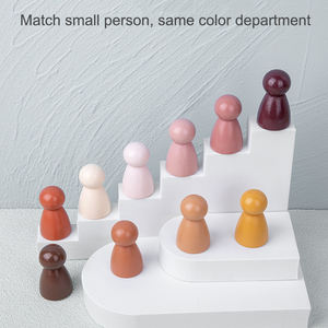 Игрушки для малышей деревянные радужные игрушки Монтессори раннее образование строительные блоки игрушки для детей - Product Image 3