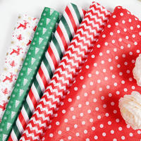 Papier d'emballage cadeau élégant et brillant, papier de soie d'emballage, fournisseur d'or, papier d'emballage cadeau de Noël en rouleau