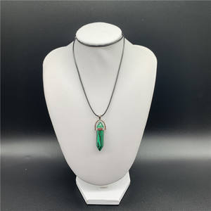 बहु सामग्री उपलब्ध बुलेट बिंदु क्रिस्टल हार लटकन हेक्सागोनल प्राकृतिक पत्थर लटकन क्रिस्टल बिंदु लटकन - Product Image 6