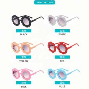 Gafas de Sol Redondas para Niños, Diseño Floral, con Logotipo Personalizado, Protección UV400, Moda 2021 - Product Image 4