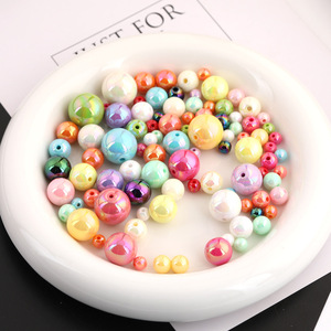 Acrylic <b>Beads</b> 6mm 8mm 10mm 12mm 14mm 16mm Round <b>Loose</b> <b>Beads</b> For Jewelry Making DIY Bracelets Necklaces Accessories - Product Image 4