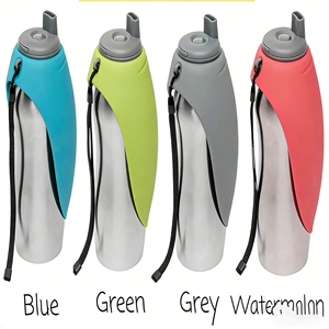 Botella de Agua de Acero Inoxidable de 24 Oz a Prueba de Fugas, Duradera, Impermeable IPX8, con Tazón de Silicona para Perros, Viajes, Campamentos, Senderismo, Caminatas - Product Image 6