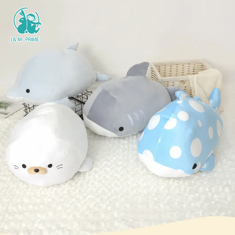Manufacturers Small Shark Soft Toy Custom Soft Sea Animal Plush Toy Dolphin Seals Plush Toy