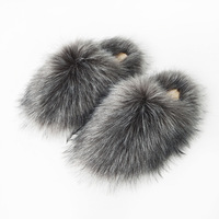 Chaussons Doux et Chauds en Peluche pour Femme, Antidérapants, Confortables, à Bout Rond, Tendance Mode Intérieur/Extérieur pour Automne, Hiver et Printemps