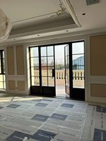 Ventanas Francesas de Aluminio con Rejillas Insonorizadas de Fábrica con Certificación CE ISO9001, con Barras de Vidrio Opcionales
