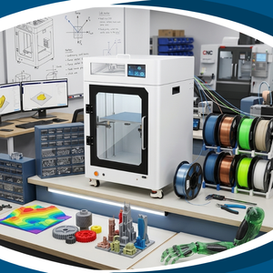 เครื่องพิมพ์ 3 มิติ LPMIE รุ่นใหม่ ระบบ Klipper สำหรับงานอุตสาหกรรม แบบ FDM พิมพ์ความเร็วสูง ขนาด 300x300x400 มม. รองรับวัสดุไนลอน คาร์บอนไฟเบอร์ PETG PLA - Product Image 6