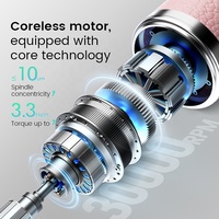 Micromoteur sans balais 2088 30000 tr/min pour pédicure, lime électrique pour callosités, polisseuse pour manucure, perceuse à ongles professionnelle rechargeable sans fil