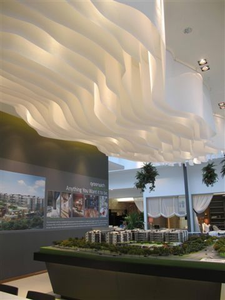 יוקרתי לבן בצורת בצורת בצורת טבעת וילון עם רצועות אור רעלה וילון בתקרת חתונה ייחודית - Product Image 4